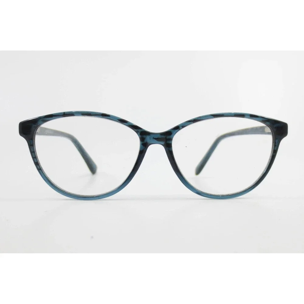 Blue Marbled Tortoiseshell Cat Eye Eyeglasses Frames Womens 52-16-135 37700